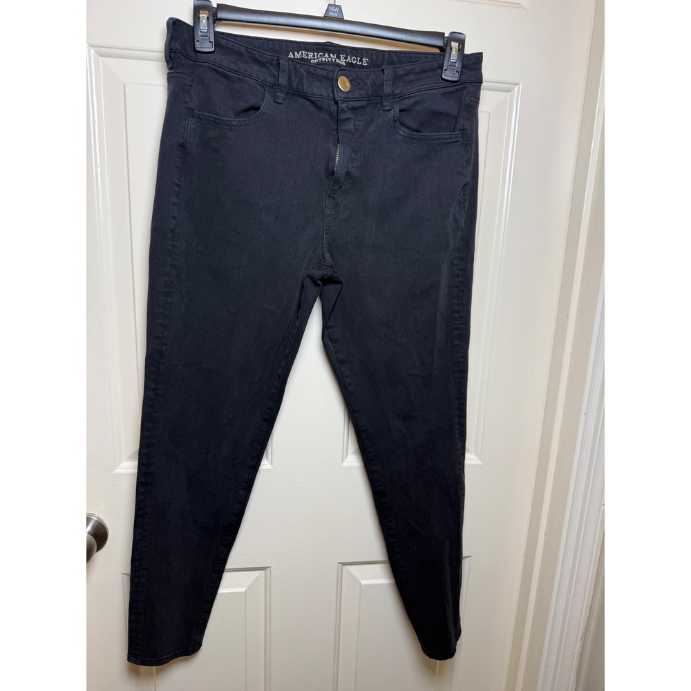 American Eagle Hi-Rise Jegging Super Stretch X4 Black Jeans